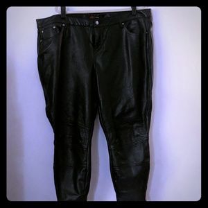 Faux Leather Moto Pants
